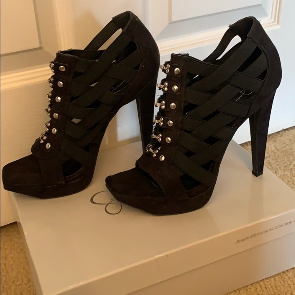 Jessica Simpson Elastic Strap Heels